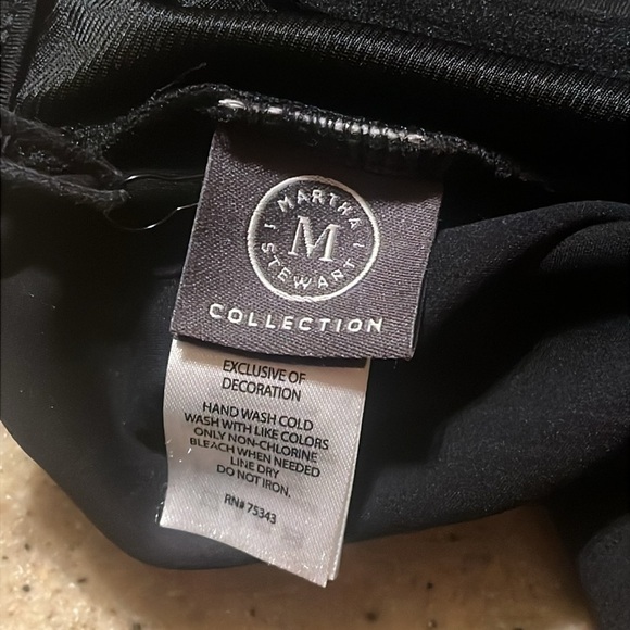 Brand New Martha Stewart Black Shaping Slimming Swimsuit One-Piece UPF 50 - Picture 14 of 15